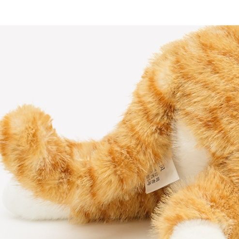 猫ぬいぐるみ まんまるお目々のおすわりトラ茶子猫ぬいぐるみ