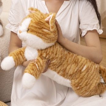 猫ぬいぐるみ トラ茶子猫のお座りぬいぐるみ