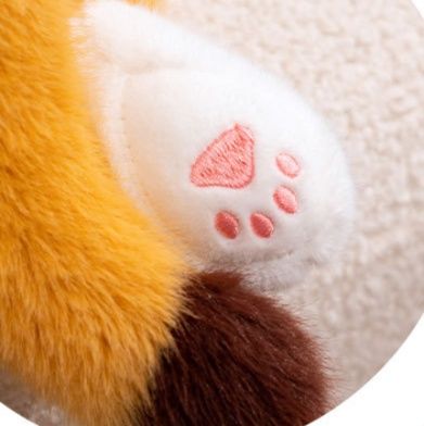 猫ぬいぐるみ 三毛猫模様のまんまる子猫ぬいぐるみ