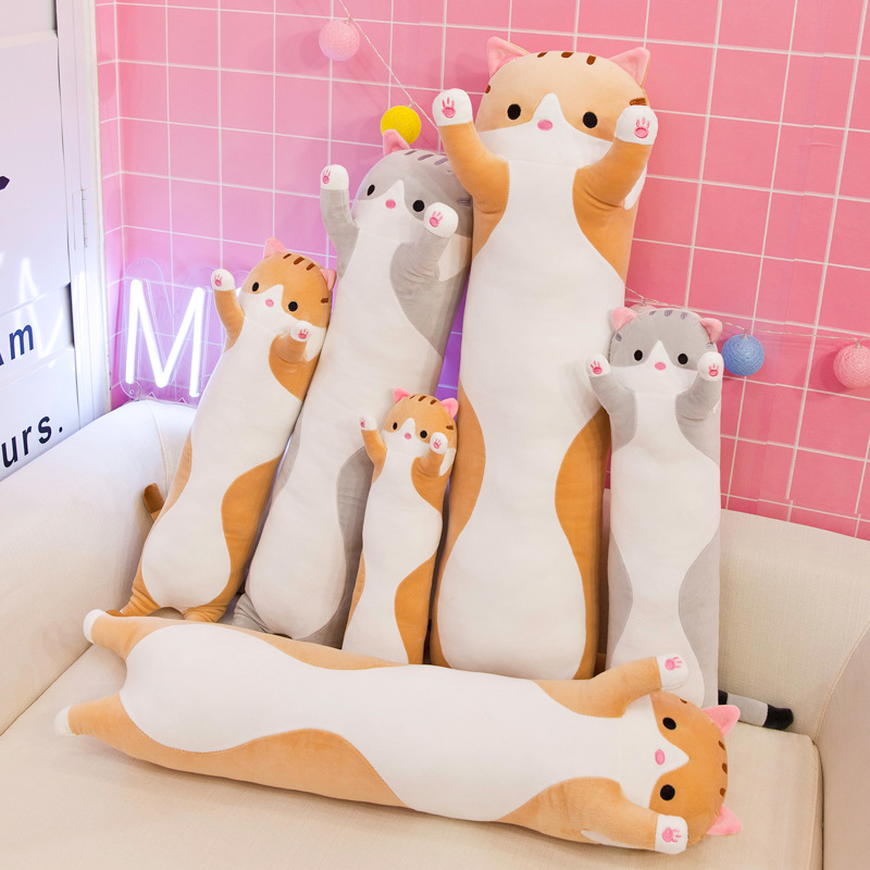 猫ぬいぐるみ もちもち添い寝ねこ