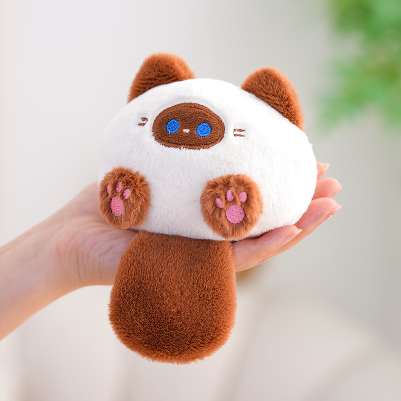 猫ぬいぐるみ ふわもち猫まるキーホルダー
