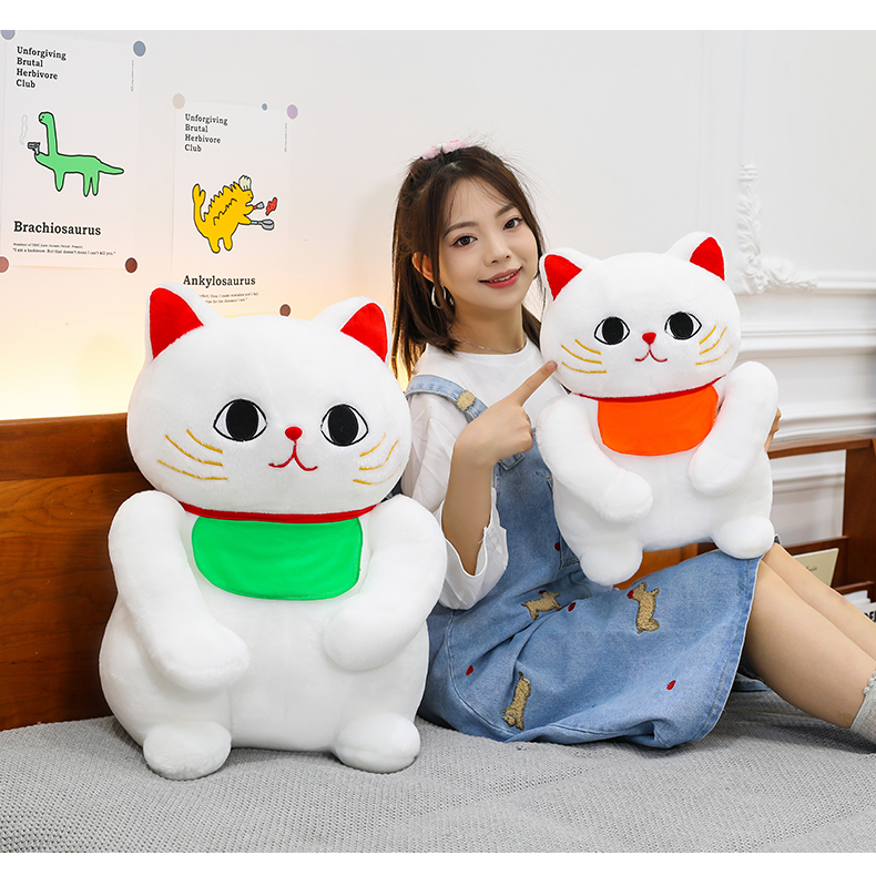 猫ぬいぐるみ まねき福招き もちもち招き猫