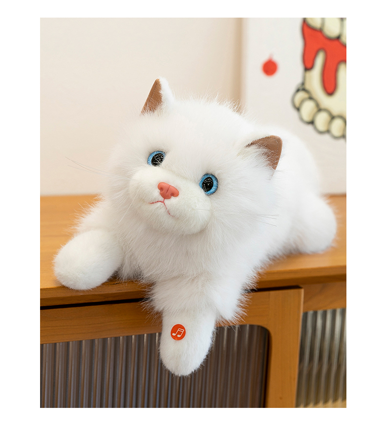 猫ぬいぐるみ ふわもふ雪猫ちゃん