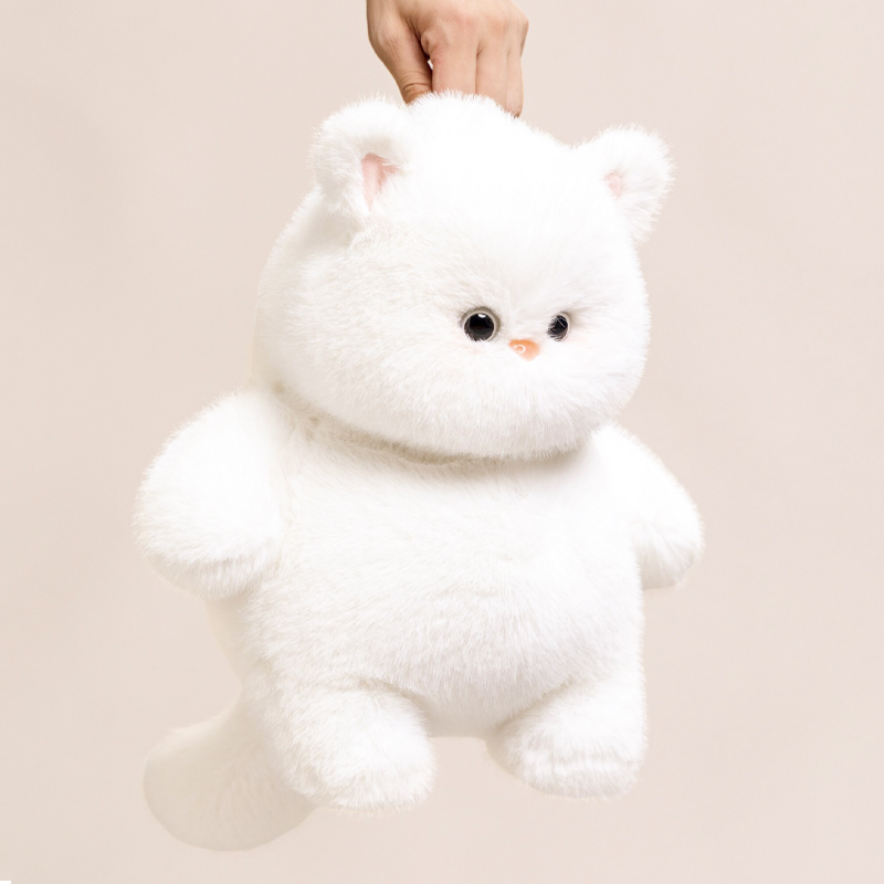 猫ぬいぐるみ ふわもち雪ねこ
