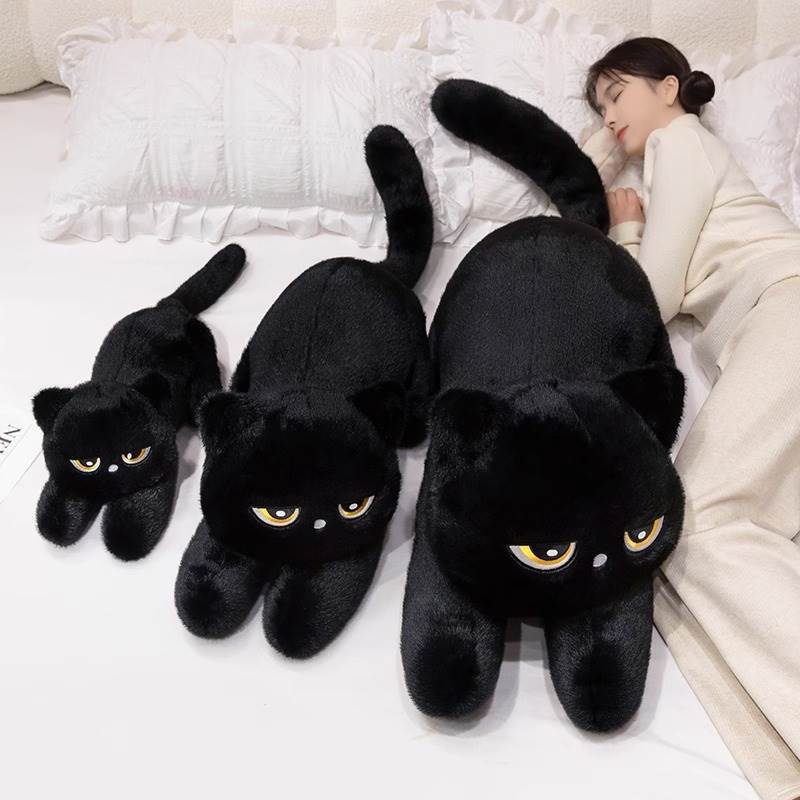 猫ぬいぐるみ まんまる不機嫌ねこ抱き枕