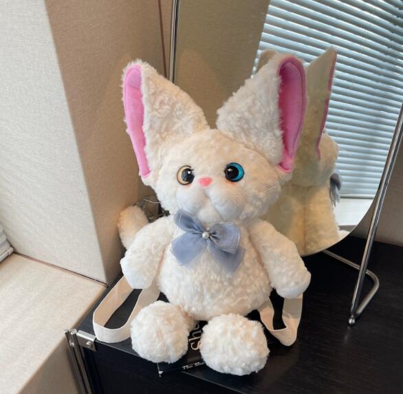 茶色猫ぬいぐるみ斜めがけショルダーバッグサコッシュ