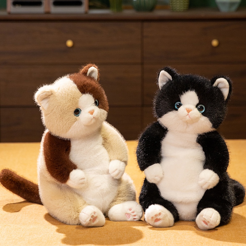 猫ぬいぐるみ まんまるしっぽの夢見るにゃんこ