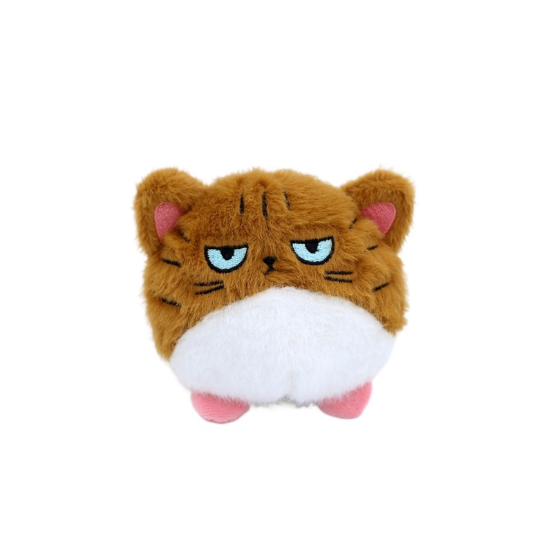 猫ぬいぐるみ つぶらな瞳の不機嫌にゃんこ