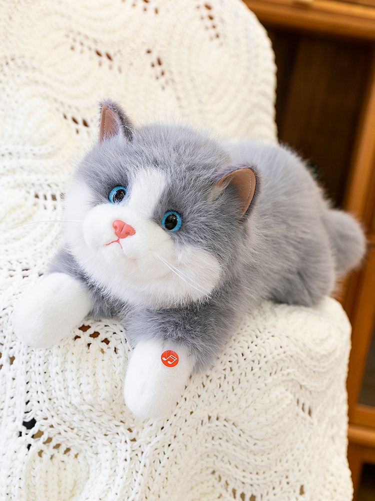 猫ぬいぐるみ ふわもふ雪猫ちゃん