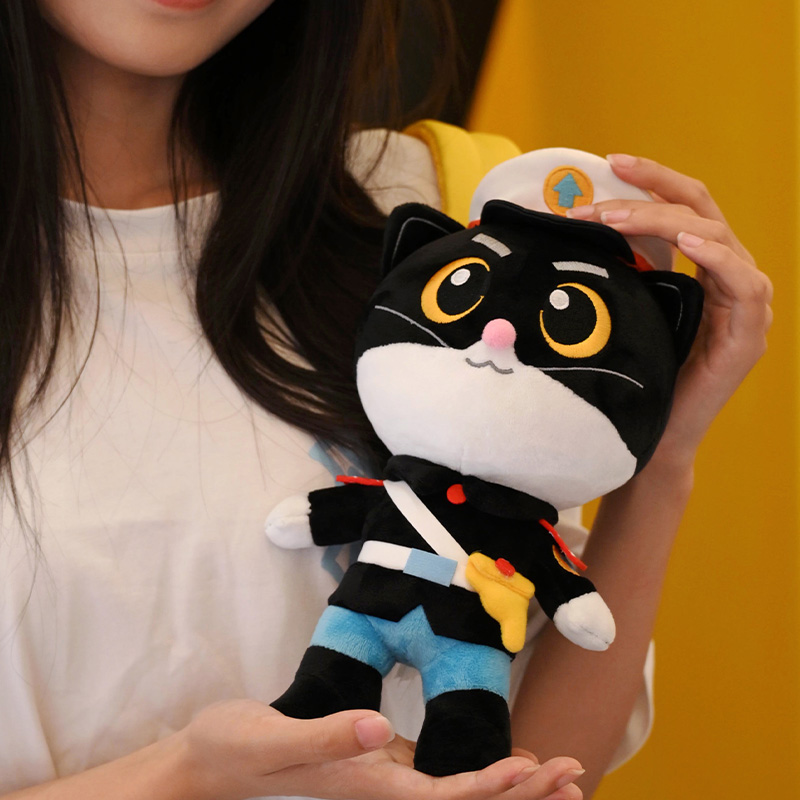猫ぬいぐるみ 船長ねこのマスコットチャーム