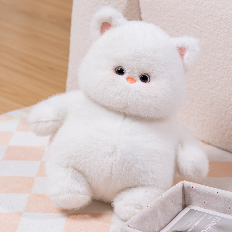 猫ぬいぐるみ ふわもち雪ねこ