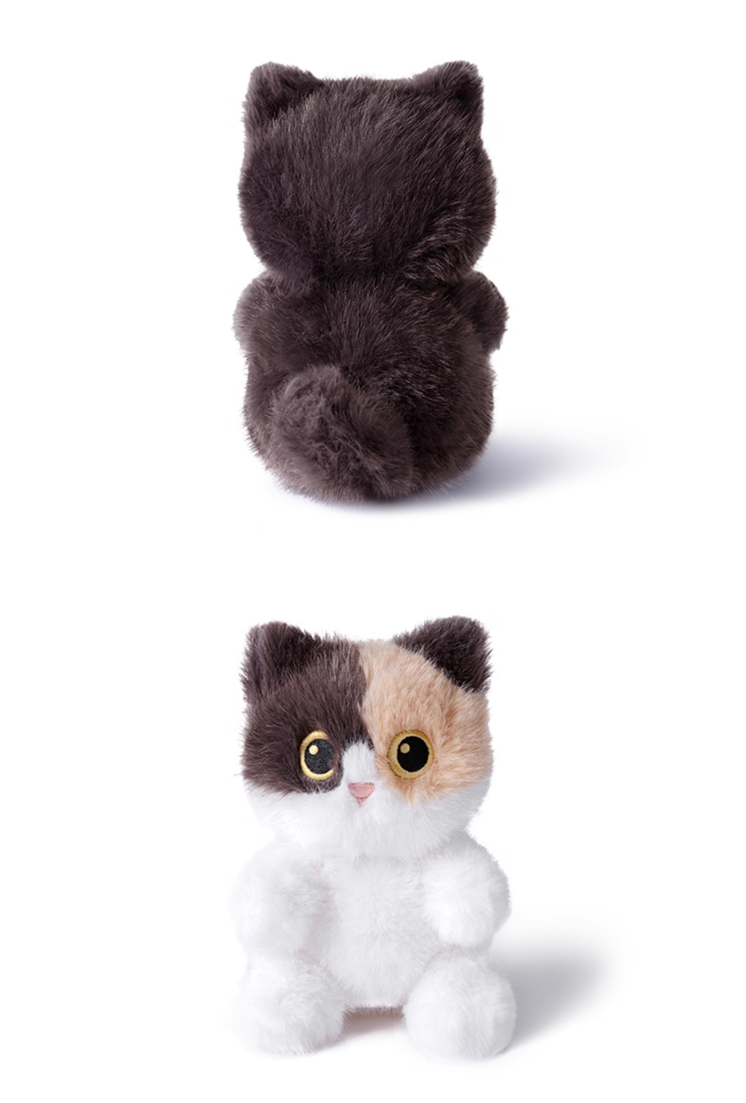 猫ぬいぐるみ もこもこ三毛猫のお座りぬいぐるみ