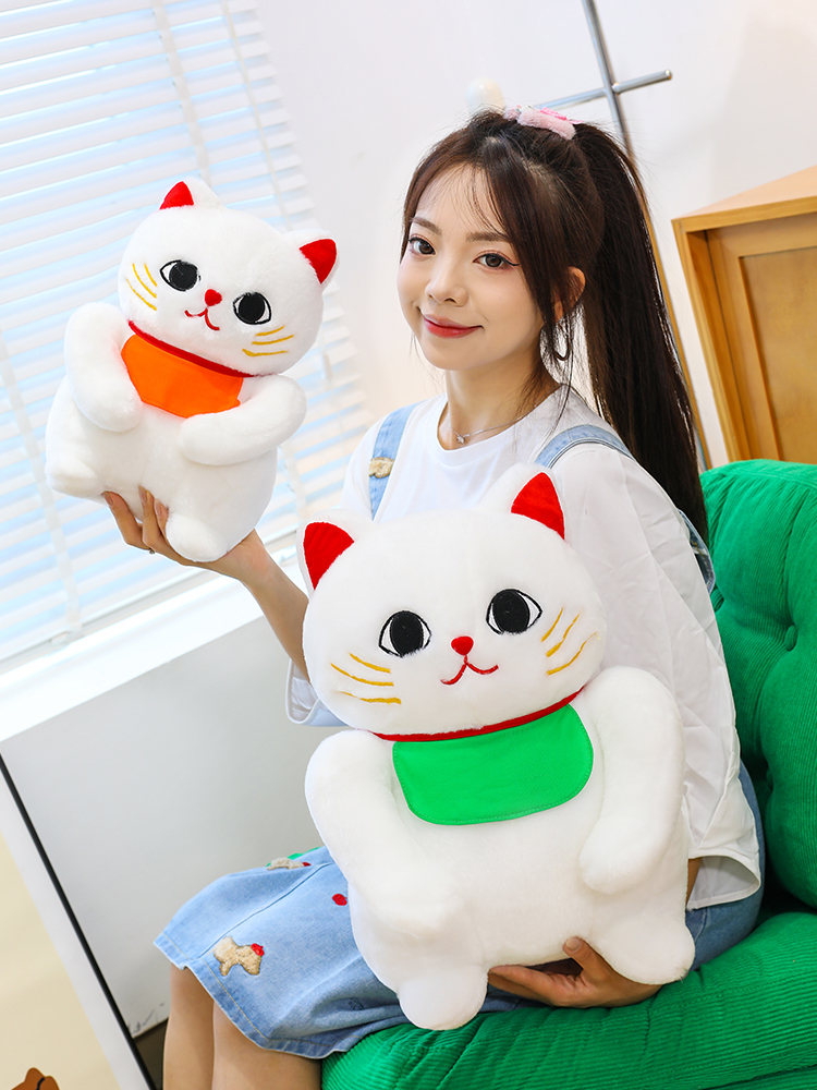 猫ぬいぐるみ まねき福招き もちもち招き猫