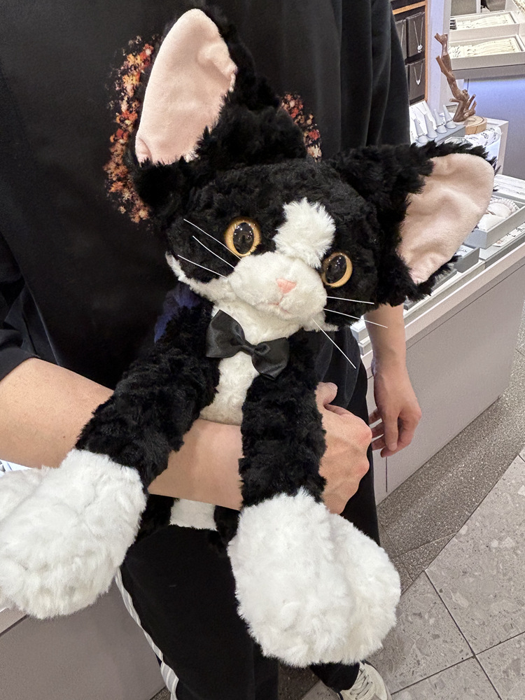 猫ぬいぐるみ 紳士の蝶ネクタイ子猫ぬいぐるみ