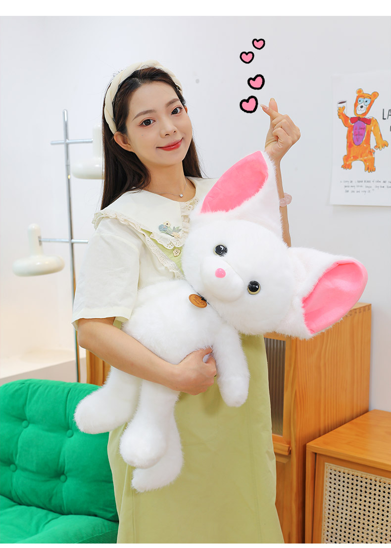 猫ぬいぐるみ まんまる耳の夜のお友達
