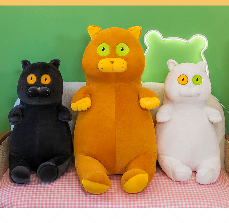 猫ぬいぐるみ オッドアイの癒し猫ぬいぐるみ