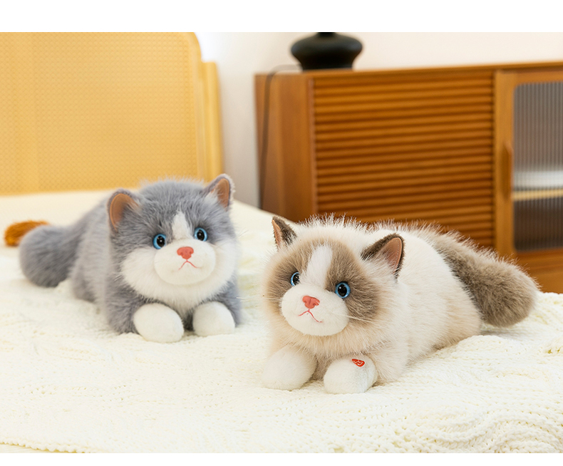 猫ぬいぐるみ ふわもふ雪猫ちゃん