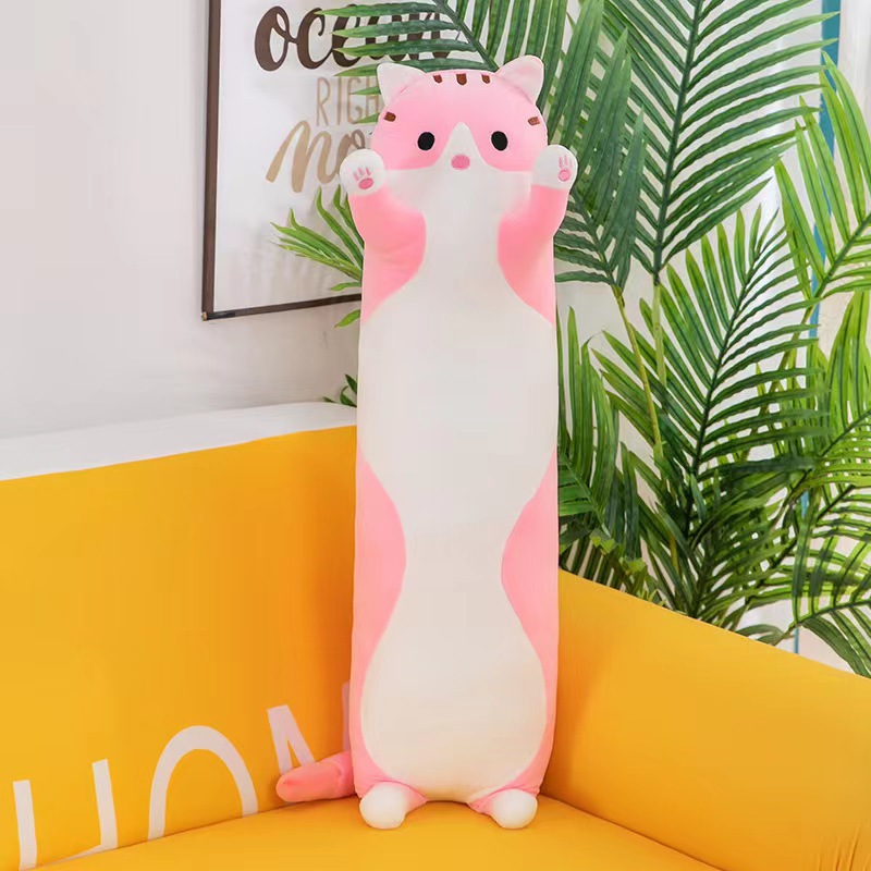 猫ぬいぐるみ ゆったり抱きつき猫クッション