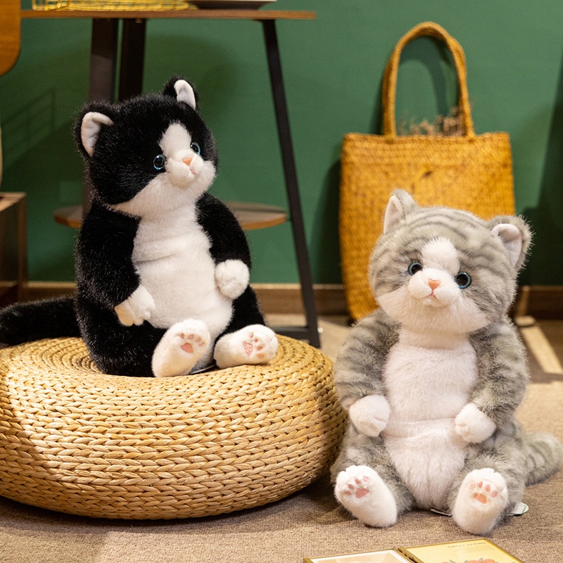 猫ぬいぐるみ まんまるしっぽの夢見るにゃんこ