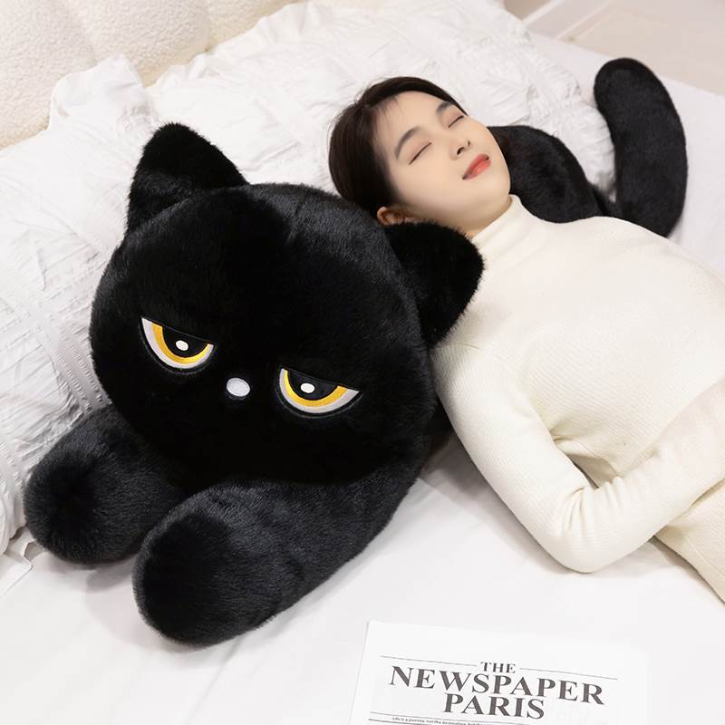 猫ぬいぐるみ まんまる不機嫌ねこ抱き枕