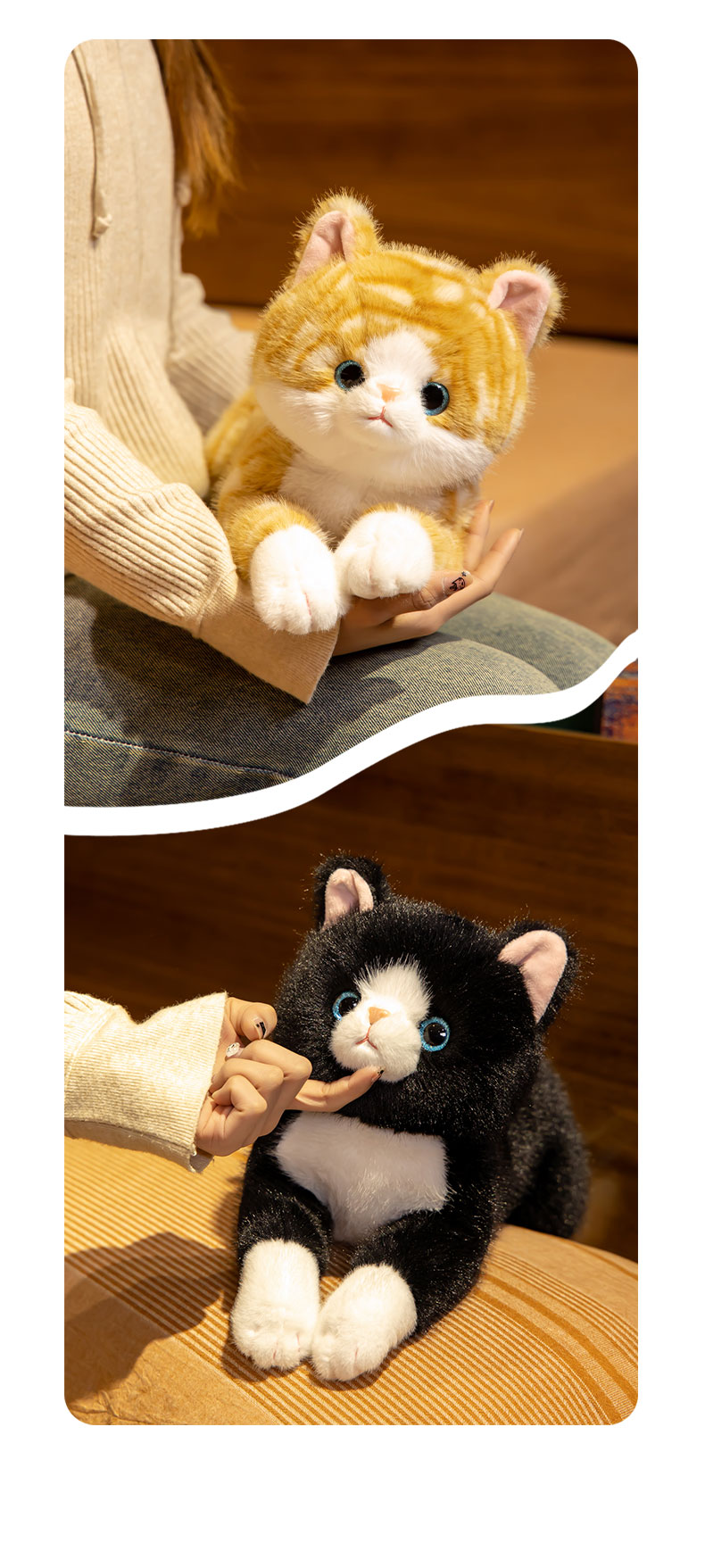 猫ぬいぐるみ おうち猫ちゃん 茶色三毛