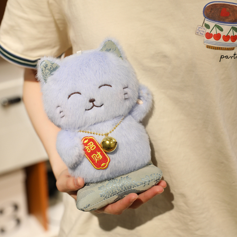 猫ぬいぐるみ 福招き笑顔の招き猫