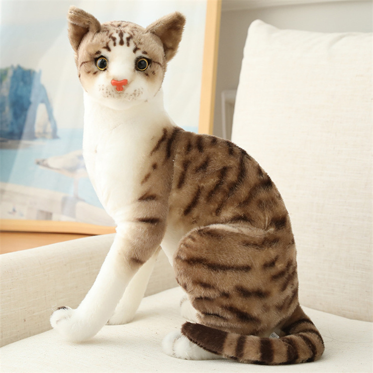 茶色トラ猫ぬいぐるみ 可愛い橘猫 誕生日プレゼント