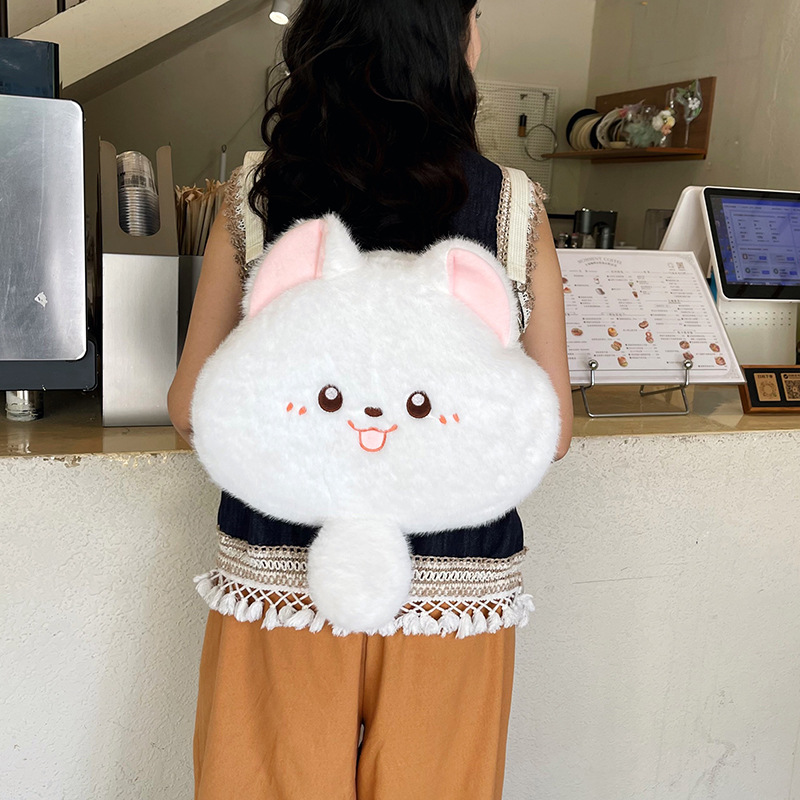 猫ぬいぐるみ もちもち笑顔のにゃんこクッション