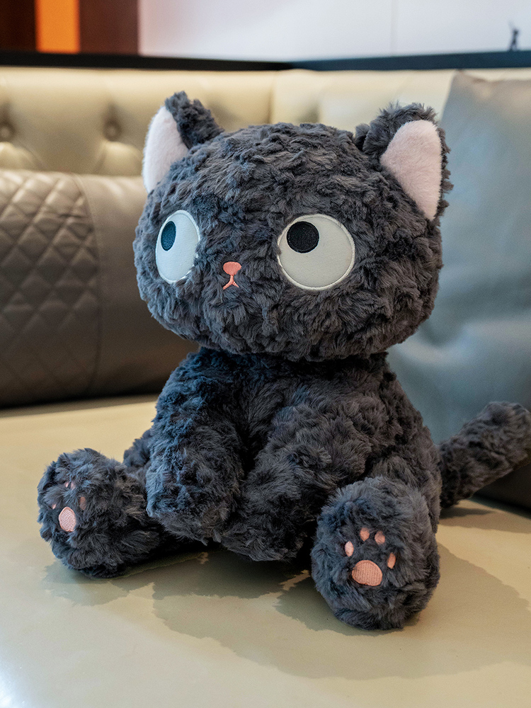 猫ぬいぐるみ ふわもこアイズ まんまる猫ちゃん
