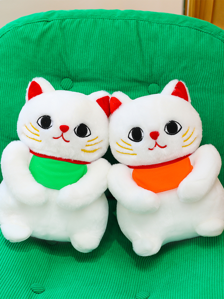 猫ぬいぐるみ まねき福招き もちもち招き猫