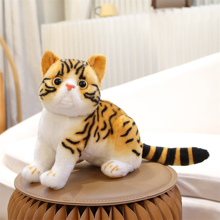 猫ぬいぐるみ グレー系かわいい猫抱き枕ぬいぐるみ子供癒し玩具