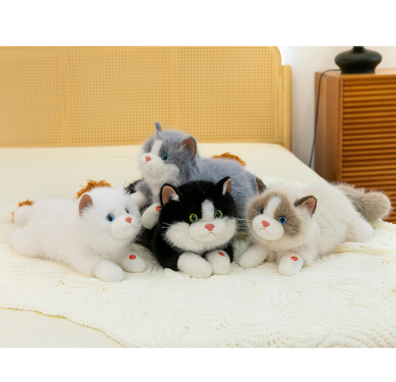 猫ぬいぐるみ ふわもふ雪猫ちゃん