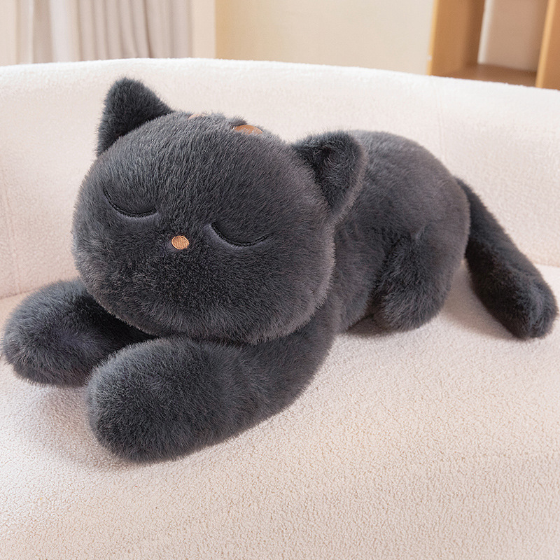 猫ぬいぐるみ つぶらな瞳の不機嫌な見張り番