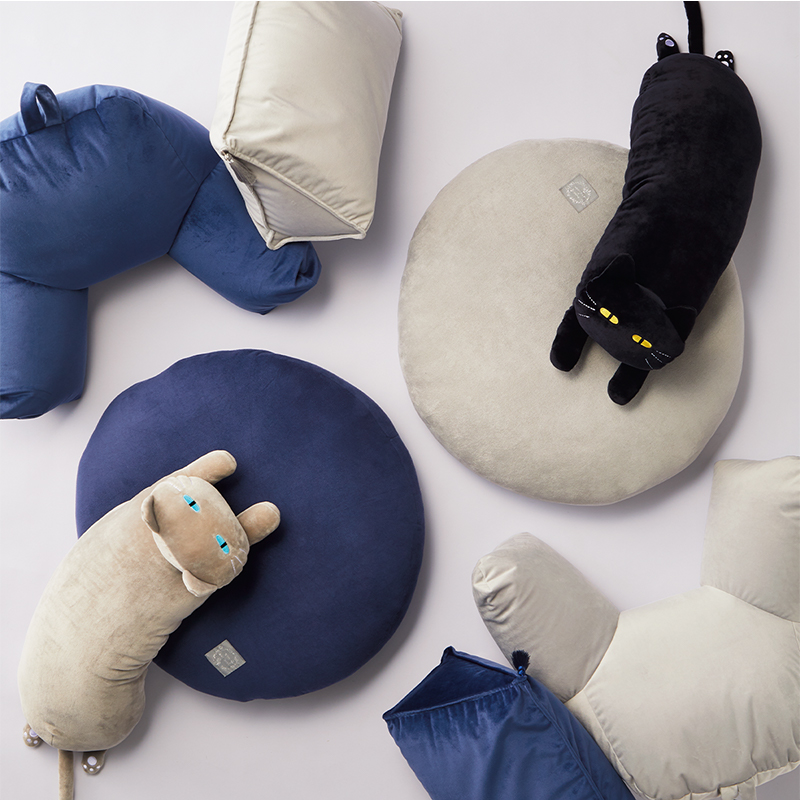 猫ぬいぐるみ おやすみまくら 夜の友達