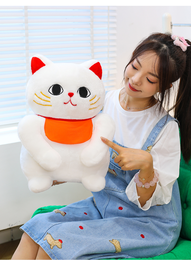 猫ぬいぐるみ まねき福招き もちもち招き猫