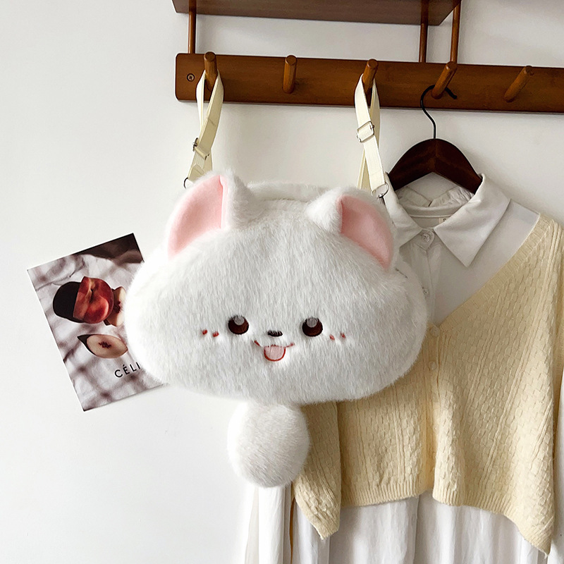 猫ぬいぐるみ もちもち笑顔のにゃんこクッション