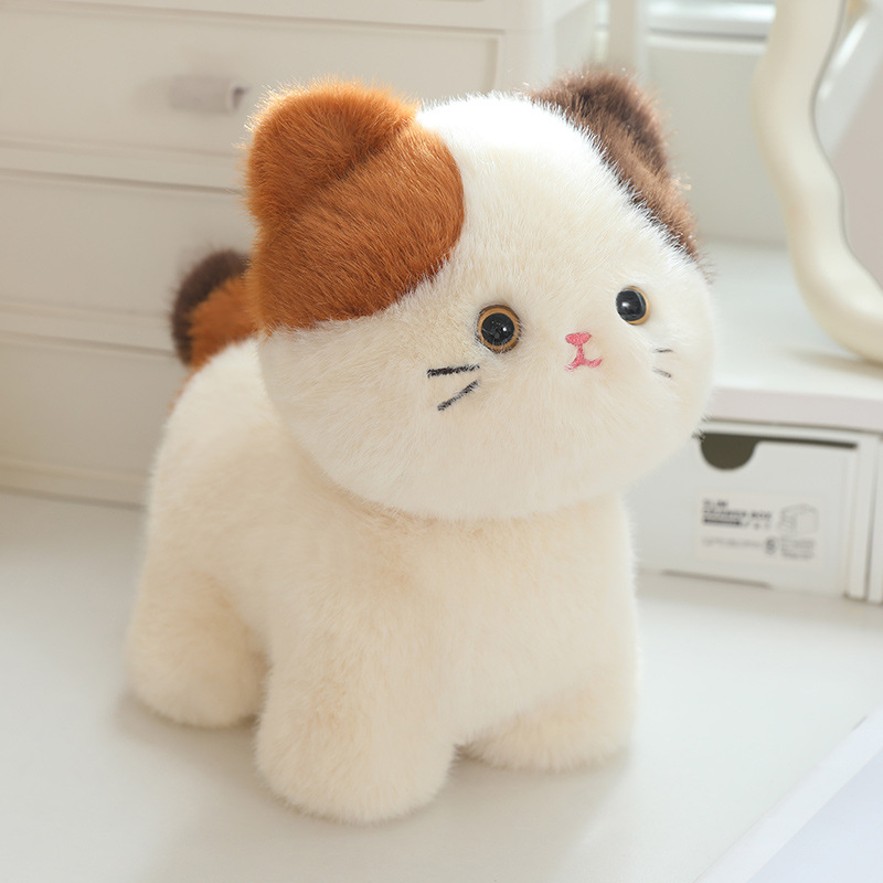 猫ぬいぐるみ ふわもち三毛ねこちゃん