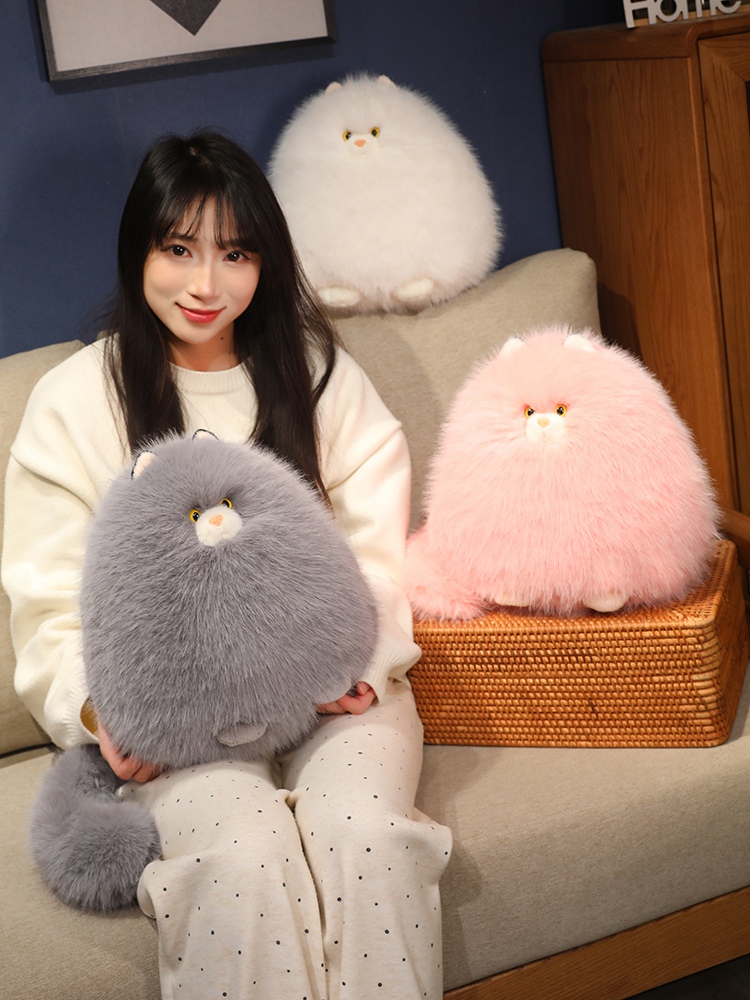 猫ぬいぐるみ ふわもこ雪猫
