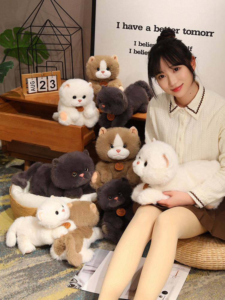 猫ぬいぐるみ ふわもふ雪猫ちゃん