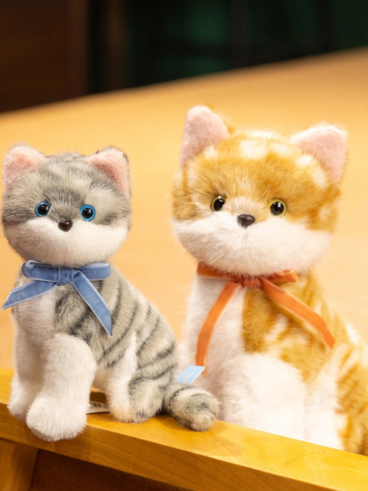 猫ぬいぐるみ ミックス耳のふわもふ子ねこ