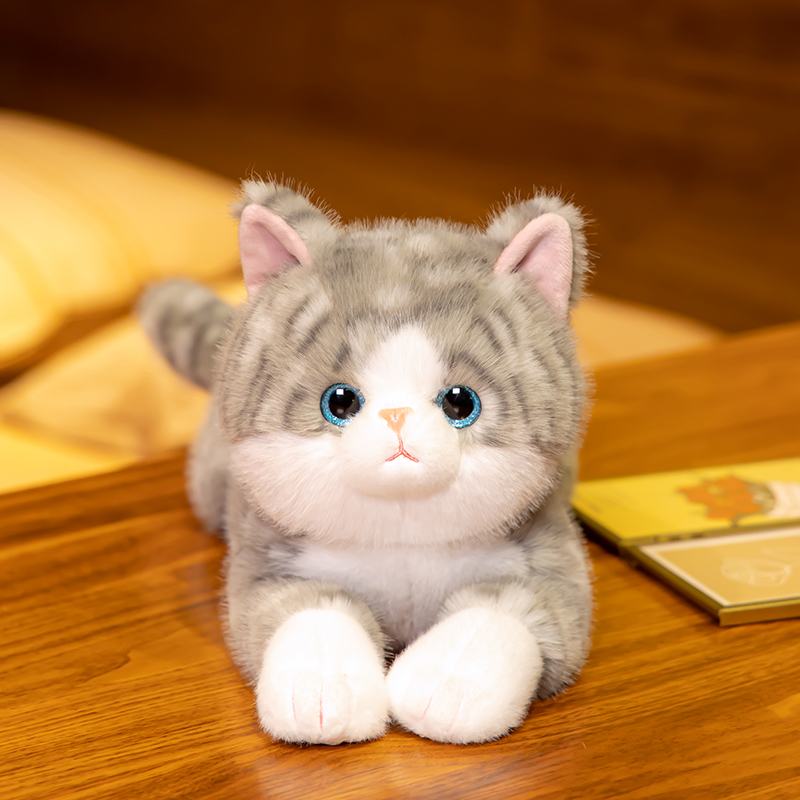 猫ぬいぐるみ おうち猫ちゃん 茶色三毛