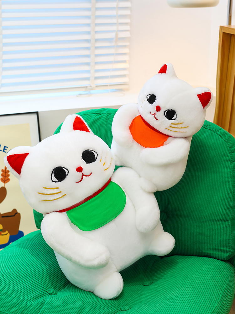 猫ぬいぐるみ まねき福招き もちもち招き猫