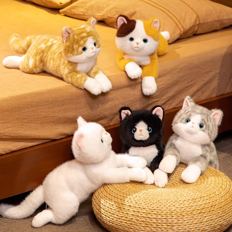 猫ぬいぐるみ リアルな猫ぬいぐるみ 愛らしいうちの子風