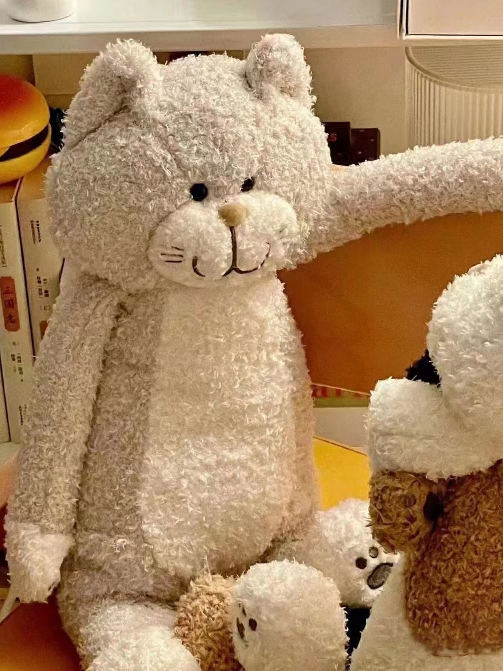 猫ぬいぐるみ ふわふわもこもこ大型猫ぬいぐるみ