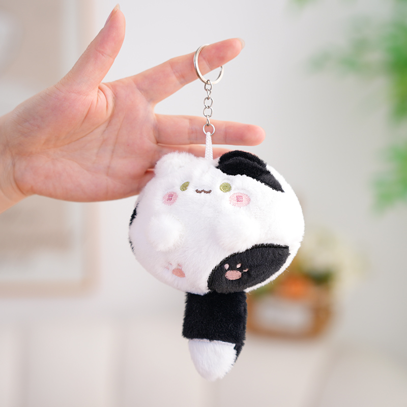 猫ぬいぐるみ ふわもち猫まるキーホルダー