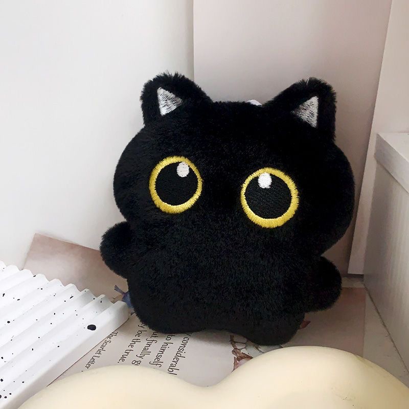 猫ぬいぐるみ まんまるおめめの夜の友