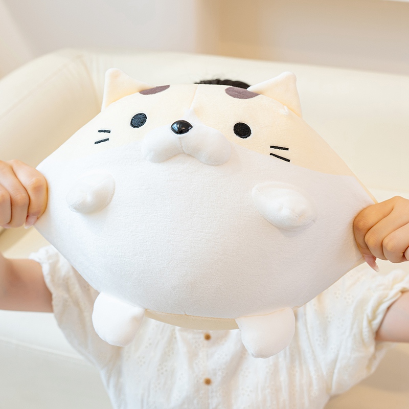 猫ぬいぐるみ ふわもち異色瞳のまんまる子猫