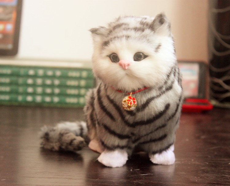 白猫ぬいぐるみ ふわふわ長毛ペルシャ風おすわり猫ぬいぐるみ