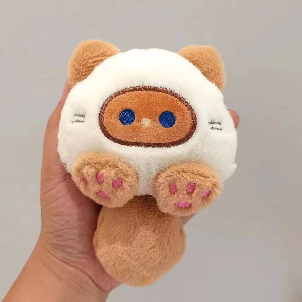 猫ぬいぐるみ まんまるふわにゃんこチャーム