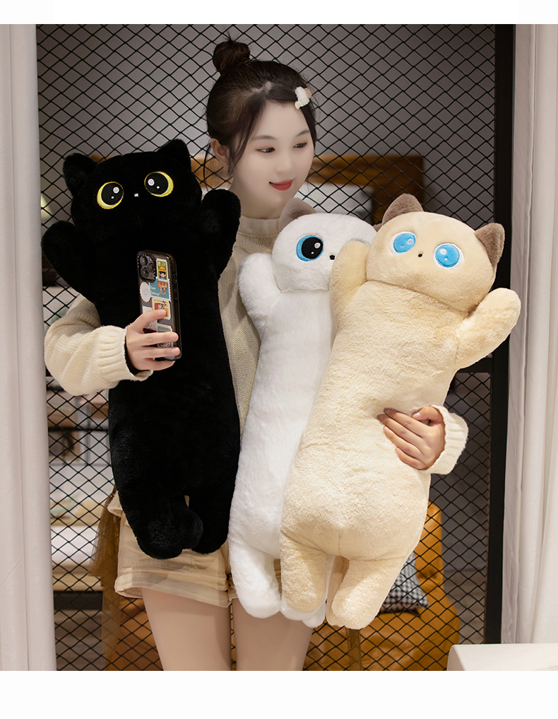 猫ぬいぐるみ おやすみまったり抱き枕ねこ